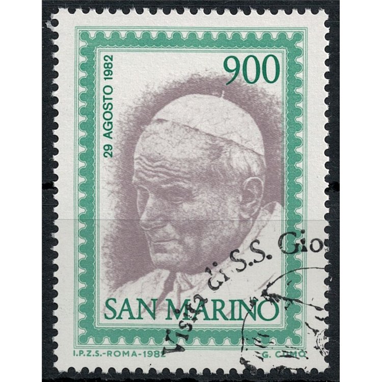 SAN MARINO 1982 Visit of the Pope to us
