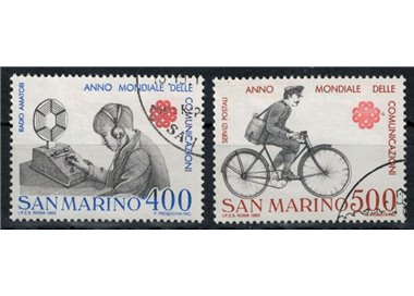 SAN MARINO 1983 Year of Communications 2v us