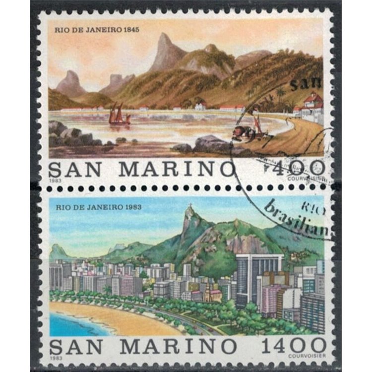 SAN MARINO 1983 Vedute di Rio de Janeiro 2v us