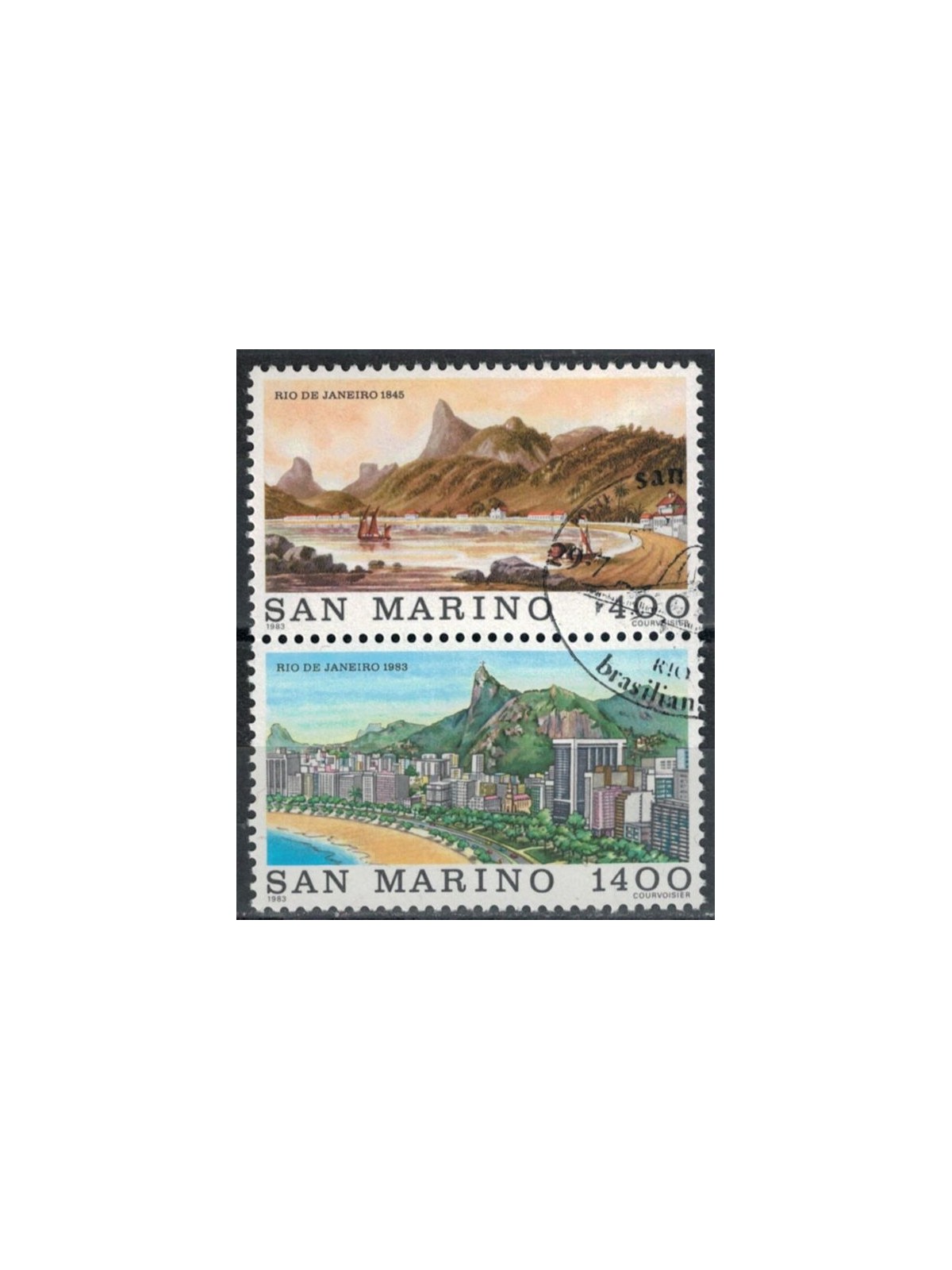 SAN MARINO 1983 Views of Rio de Janeiro 2v us