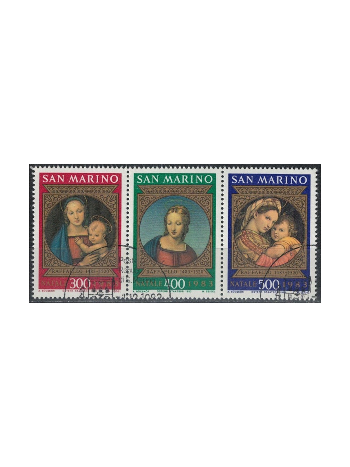 SAN MARINO 1983 Christmas 3v us