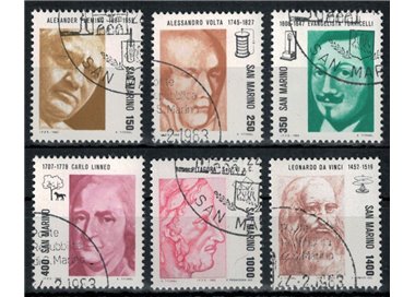 SAN MARINO 1983 Pioneers of Science 6v us
