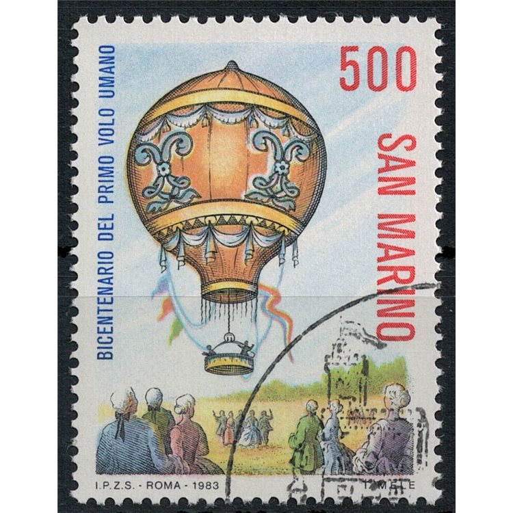SAN MARINO 1983 Volo in mongolfiera us