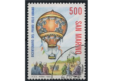 SAN MARINO 1983 Volo in mongolfiera us