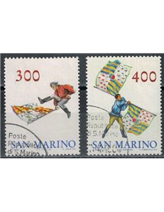SAN MARINO 1984 Flag-wavers 2v us