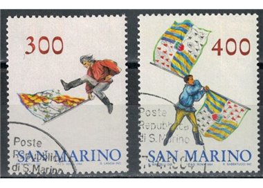 SAN MARINO 1984 Sbandieratori 2v us