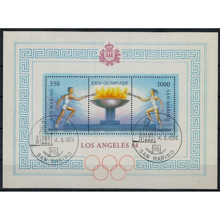 SAN MARINO 1984 Los Angeles Olympics s/s us