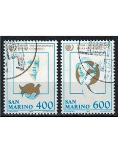 SAN MARINO 1985 Year of Youth 2v us