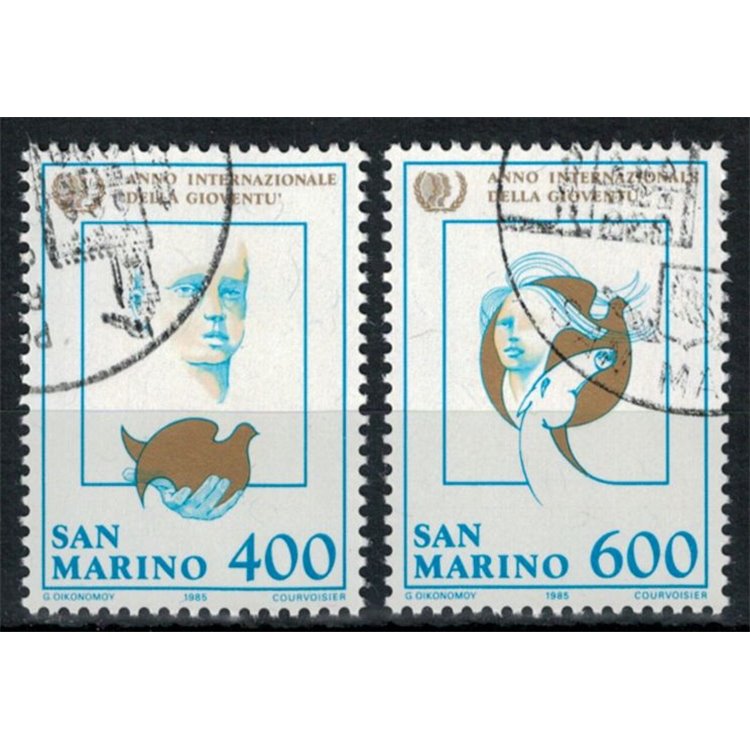 SAN MARINO 1985 Year of Youth 2v us