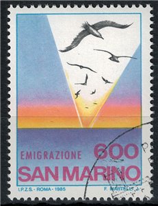 SAN MARINO 1985 Emigrazione us