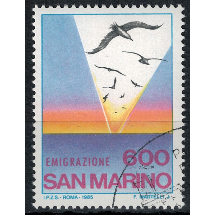 SAN MARINO 1985 US Emigration