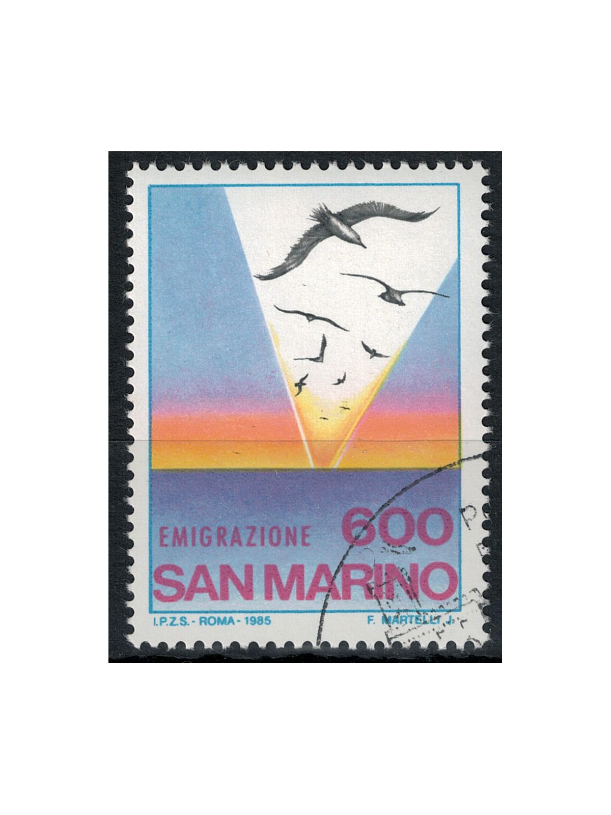 SAN MARINO 1985 US Emigration