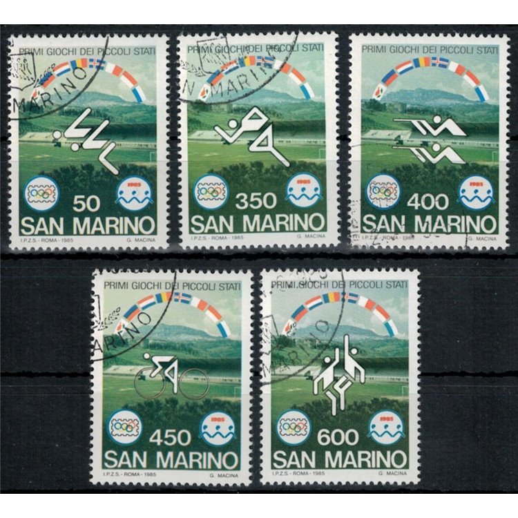 SAN MARINO 1985 Sports Games of the Small States 5v us