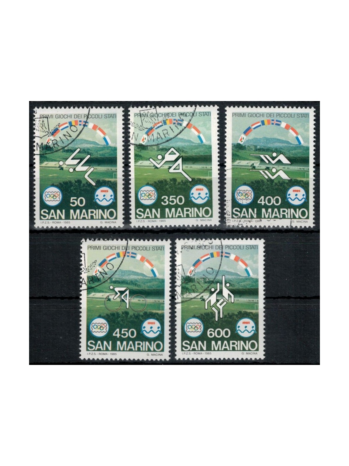 SAN MARINO 1985 Sports Games of the Small States 5v us