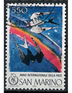 SAN MARINO 1986 Year of Peace us
