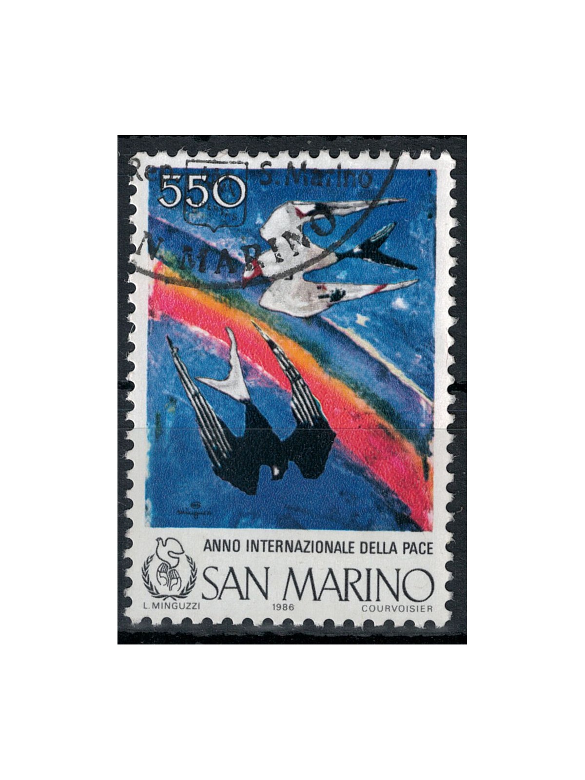 SAN MARINO 1986 Year of Peace us