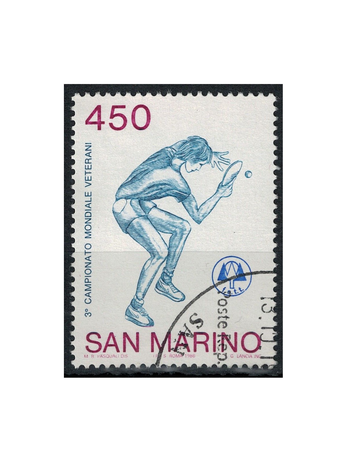 SAN MARINO 1986 Table Tennis us