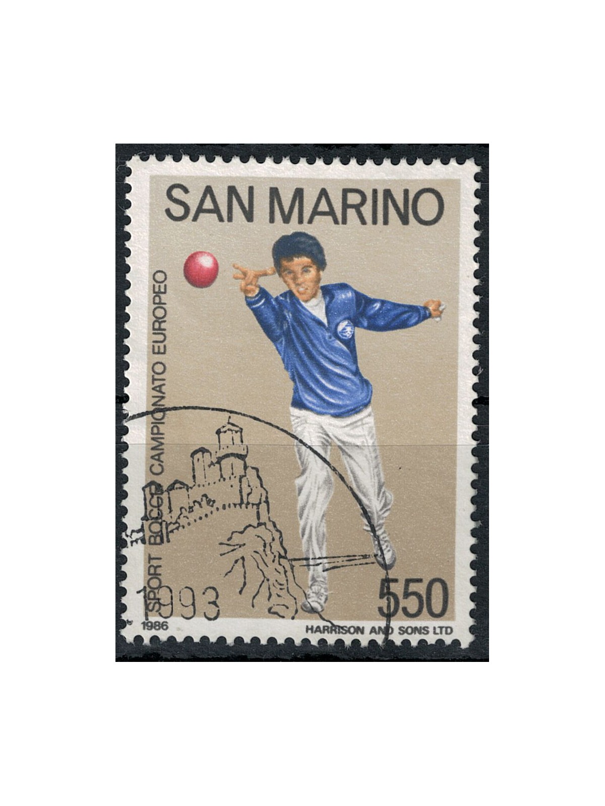 SAN MARINO 1986 US Bowls Championship