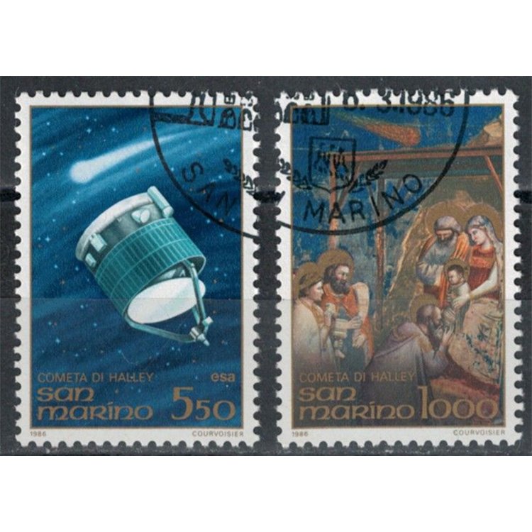 SAN MARINO 1986 Cometa Halley 2v us