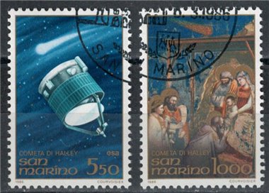 SAN MARINO 1986 Halley's Comet 2v us