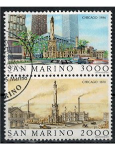 SAN MARINO 1986 Views of Chicago 2v us