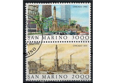 SAN MARINO 1986 Views of Chicago 2v us