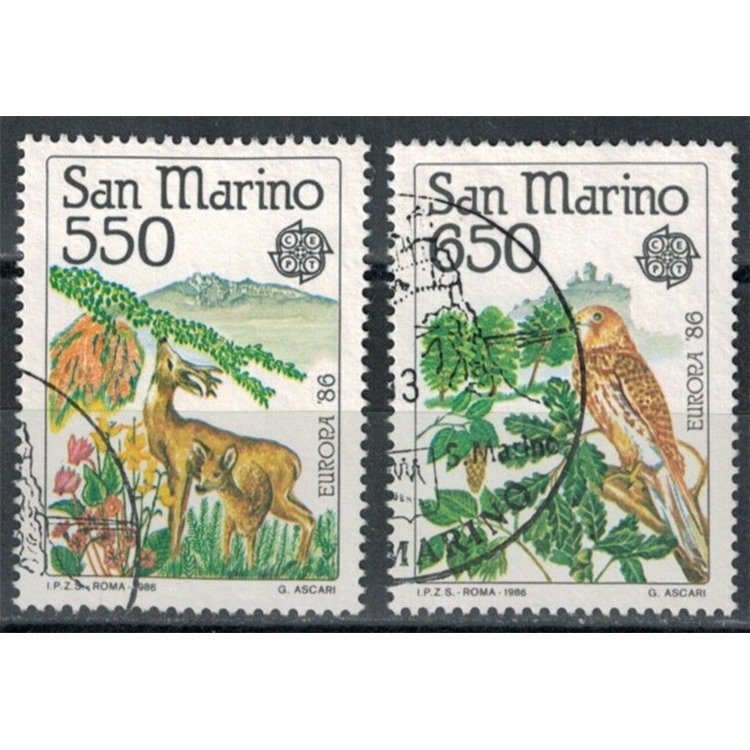SAN MARINO 1986 Europa 2v us