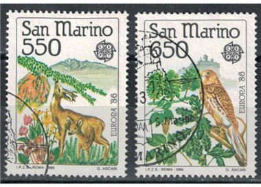 SAN MARINO 1986 Europa 2v us
