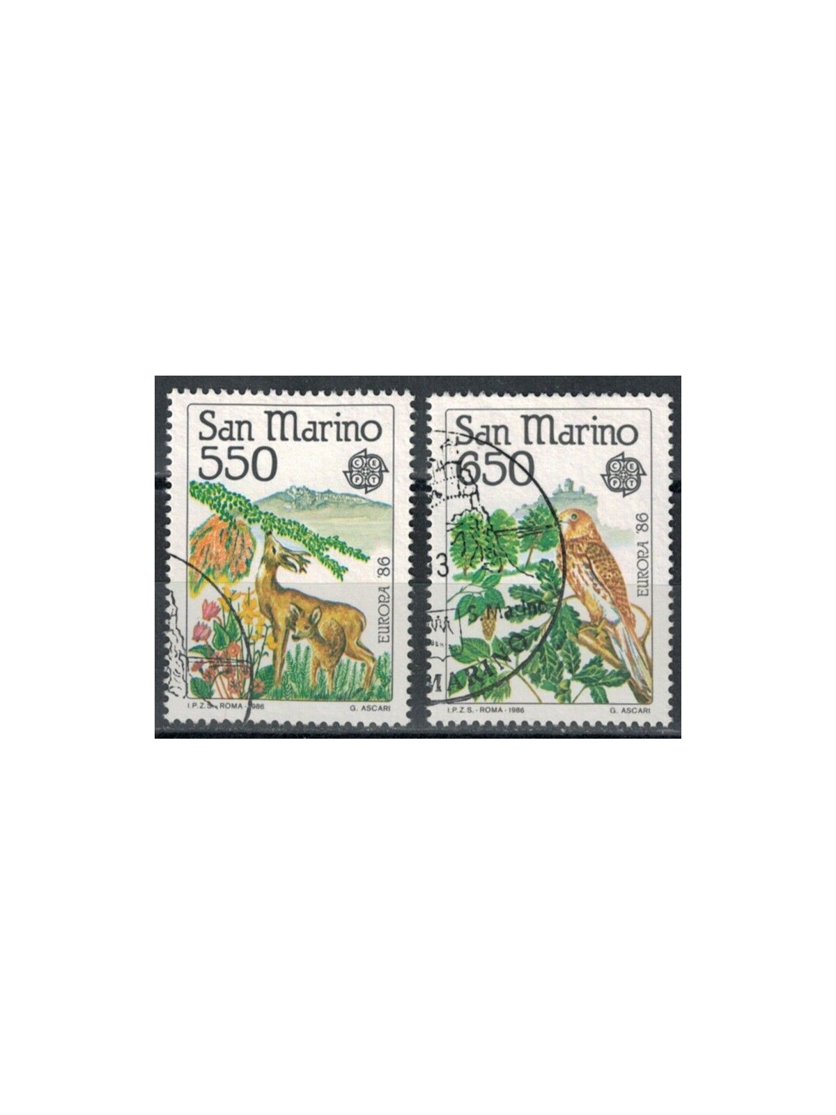 SAN MARINO 1986 Europa 2v us