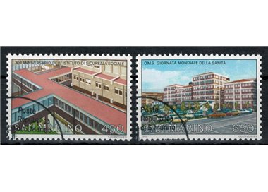 SAN MARINO 1986 Social Security and Health 2v us