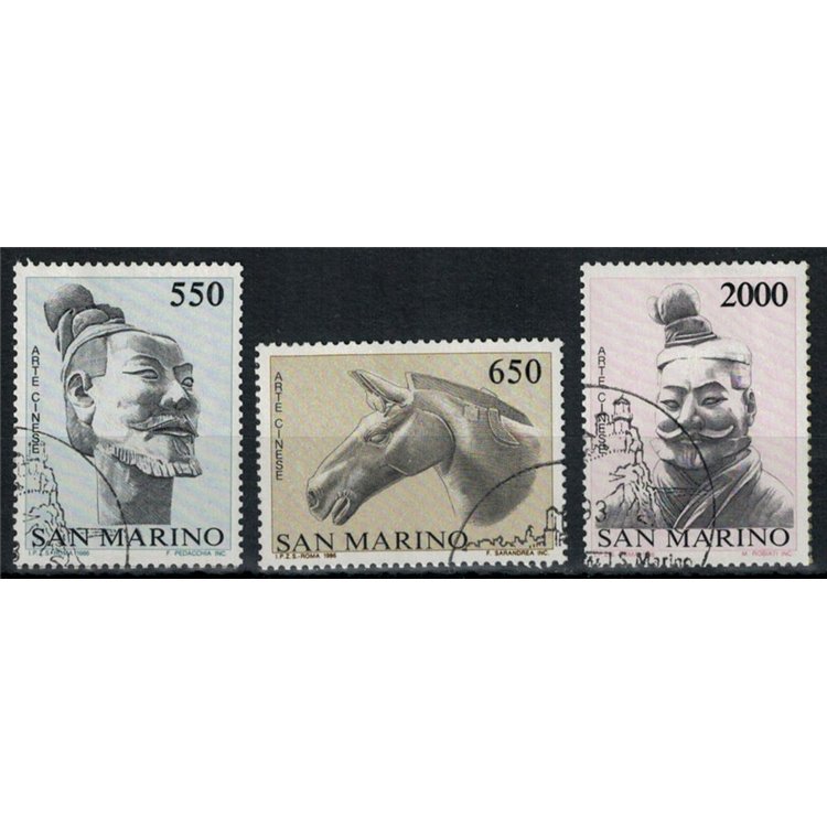 SAN MARINO 1986 Rapporti ufficiali Cina-San Marino 3v us