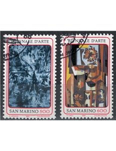 SAN MARINO 1987 Art Biennial in San Marino 2v us