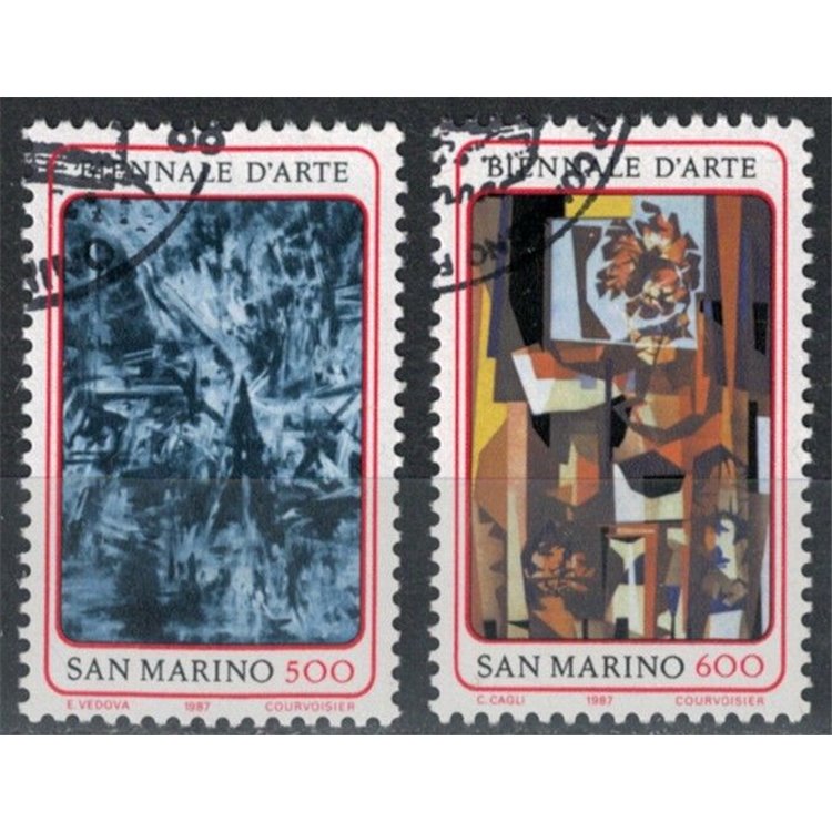 SAN MARINO 1987 Art Biennial in San Marino 2v us
