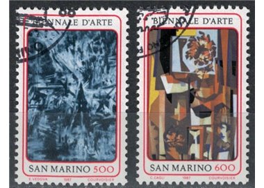 SAN MARINO 1987 Biennale d'arte a San Marino 2v us