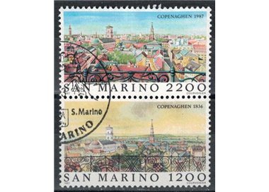 SAN MARINO 1987 Vedute di Copenaghen 2v us