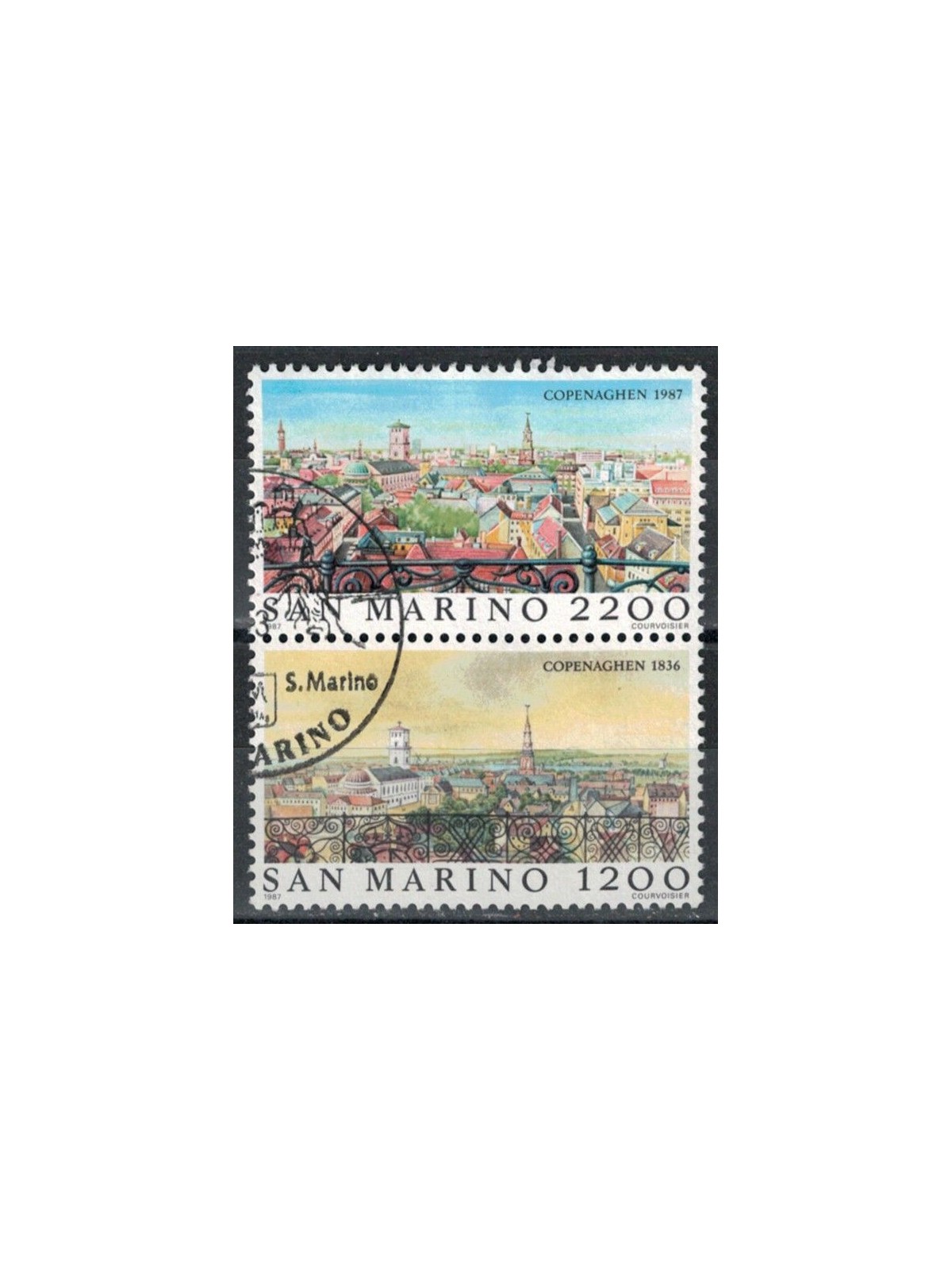 SAN MARINO 1987 Views of Copenhagen 2v us