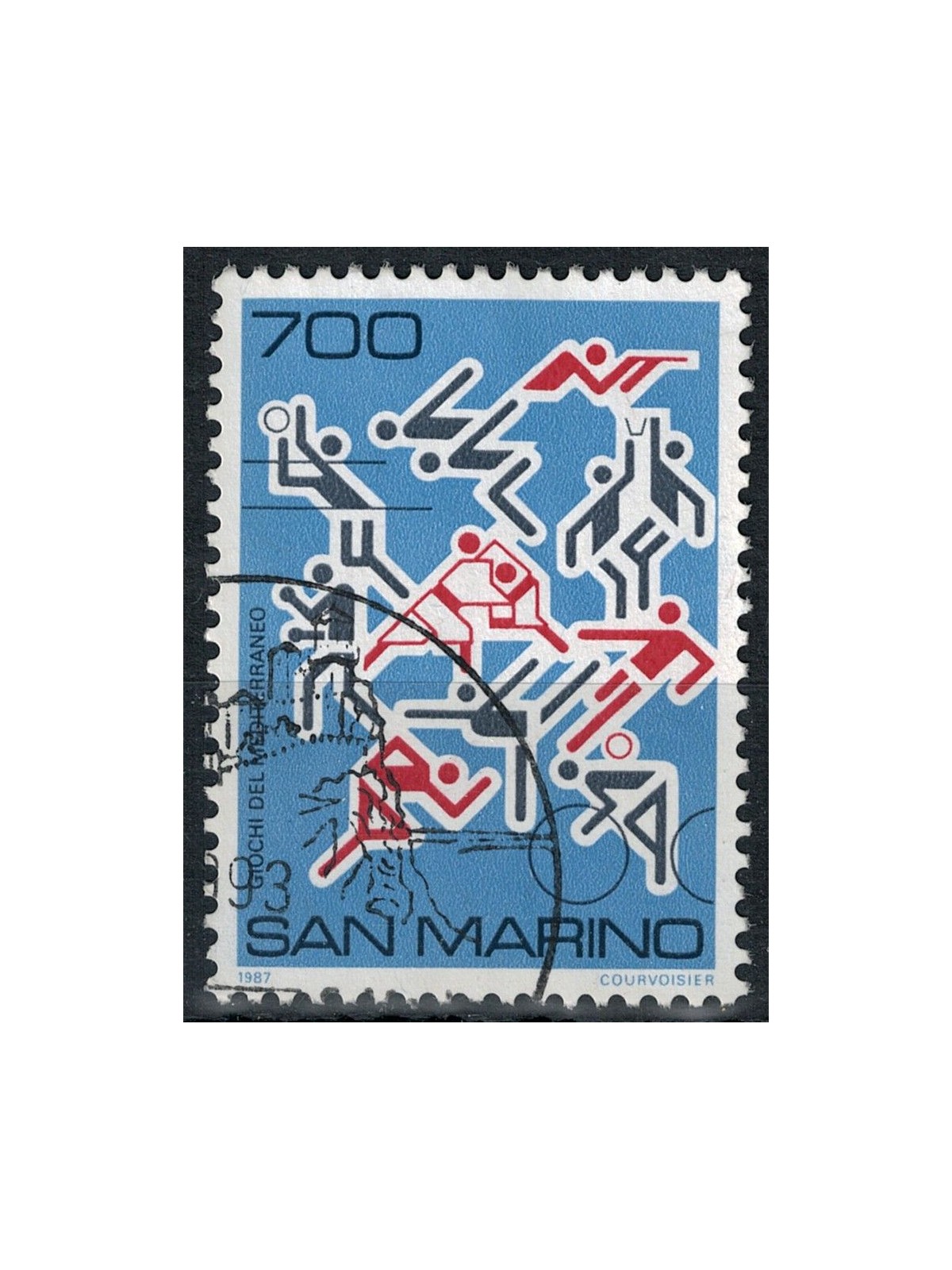 SAN MARINO 1987 Mediterranean Games us