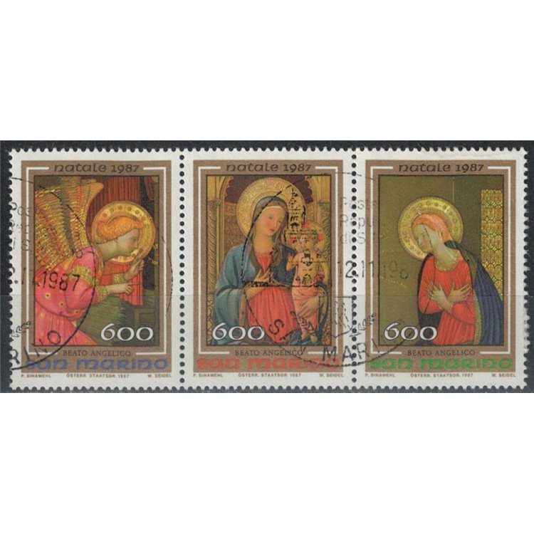 SAN MARINO 1987 Christmas 3v us