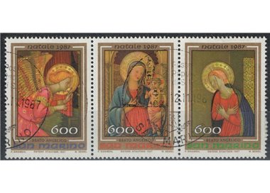 SAN MARINO 1987 Christmas 3v us