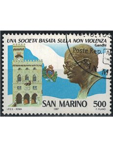 SAN MARINO 1987 Mahatma Gandhi us