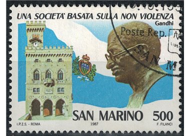 SAN MARINO 1987 Mahatma Gandhi us