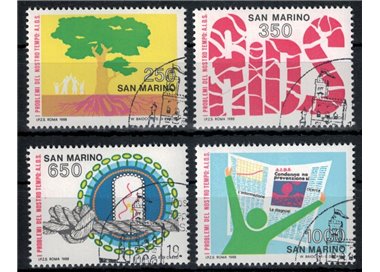 SAN MARINO 1988 Convegno internazionale sull'aids 4v us