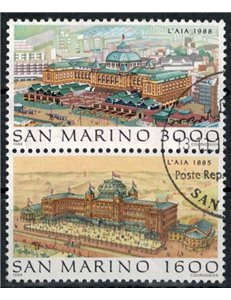 SAN MARINO 1988 Vedute dell'Aia 2v us