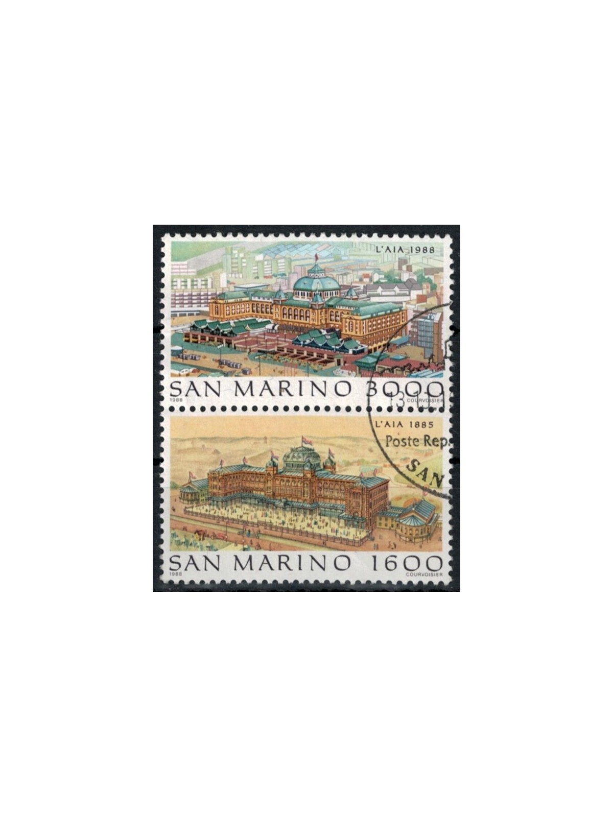 SAN MARINO 1988 Vedute dell'Aia 2v us