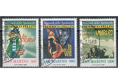 SAN MARINO 1988 I grandi dello spettacolo 3v us