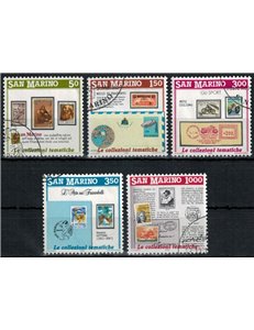 SAN MARINO 1988 Invitation to philately 5v us