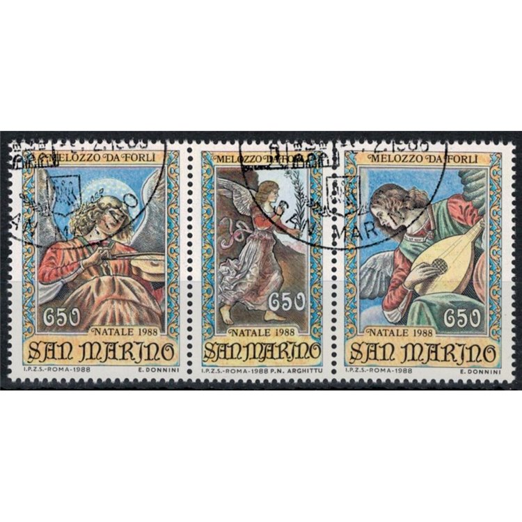 SAN MARINO 1988 Natale 3v us