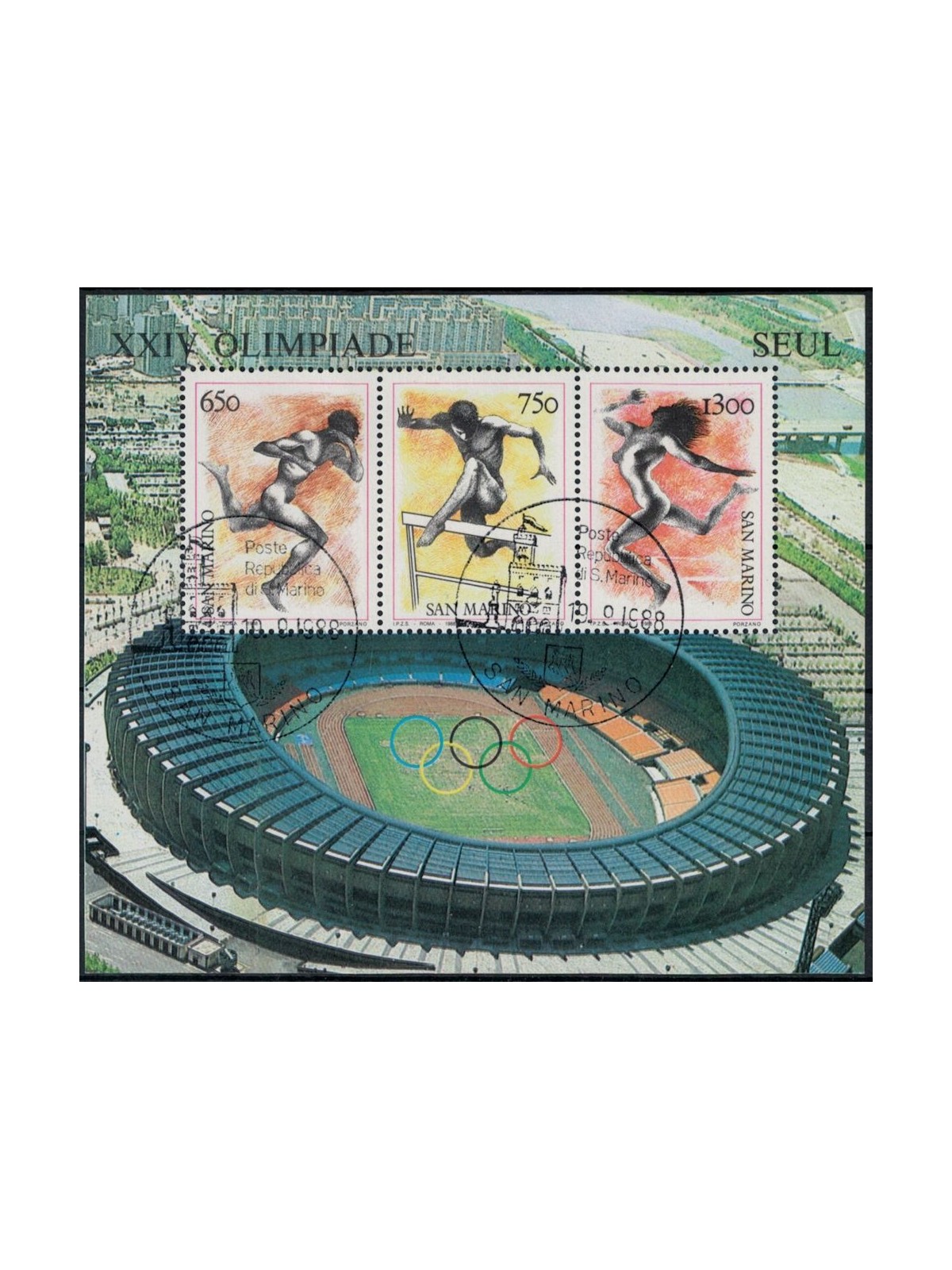 SAN MARINO 1988 Seoul Olympics s/s us
