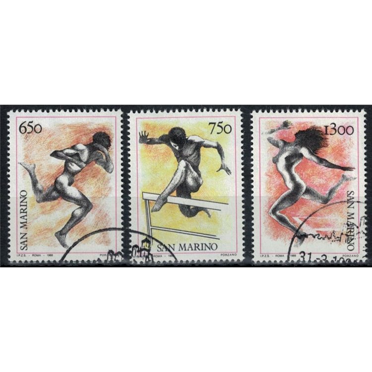 SAN MARINO 1988 Seoul Olympics 3v us
