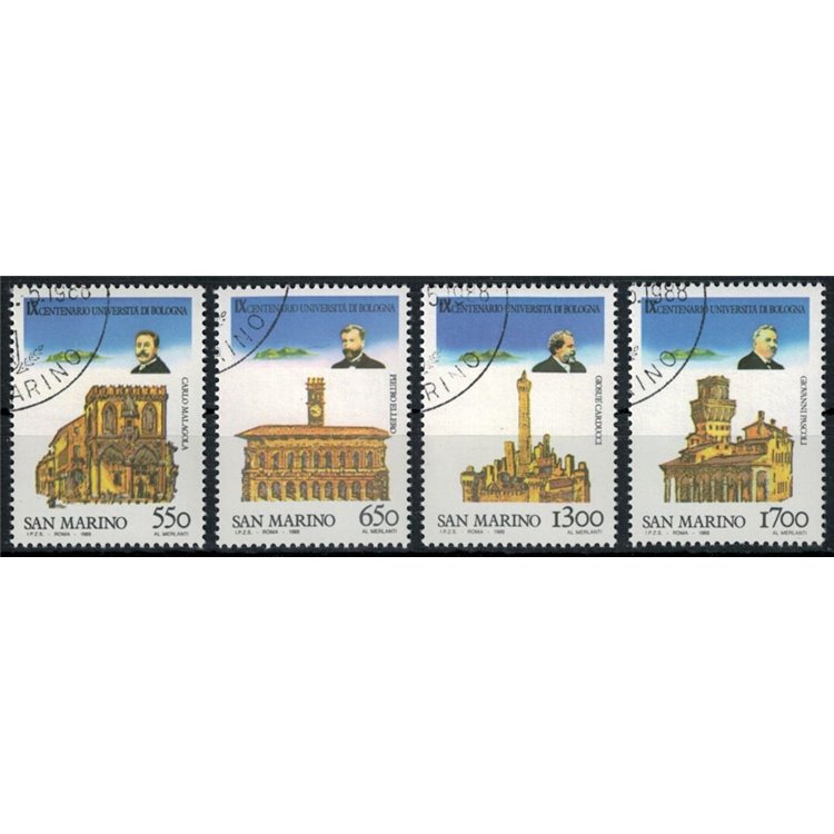 SAN MARINO 1988 Università di Bologna 4v us